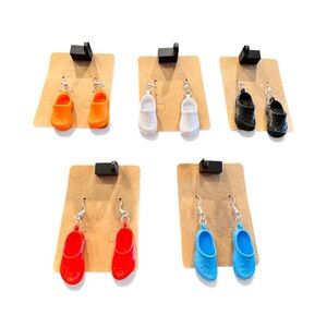 Fashionable crocs style earrings